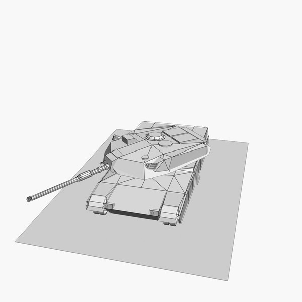 3d model burned m1 abrams tank - Burned out M1 Abrams low poly by Blackraven Studios